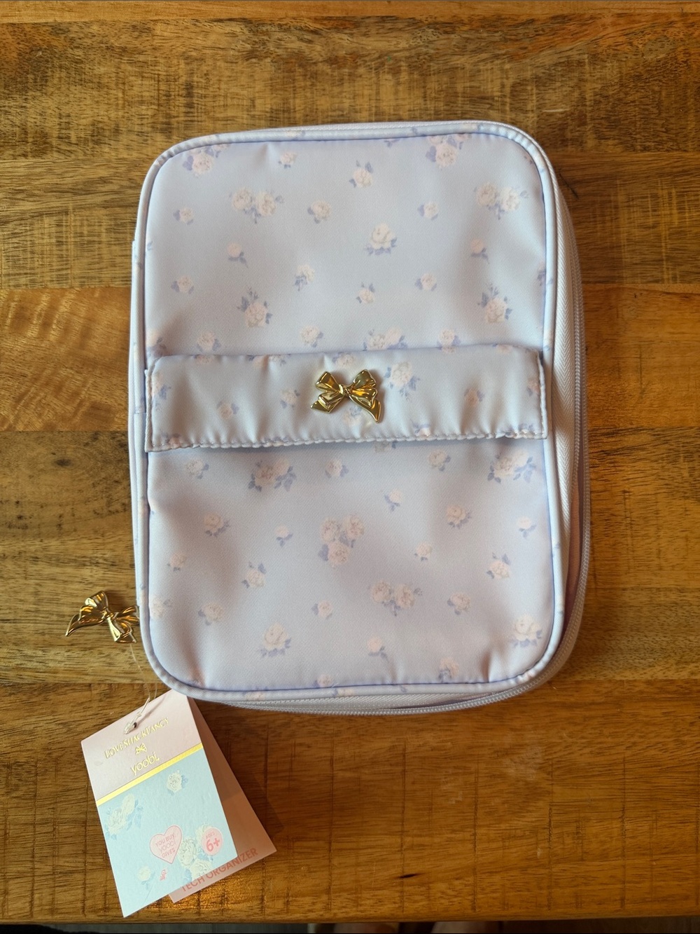 Kids LoveShackFancy tech organizer - Light Lavender